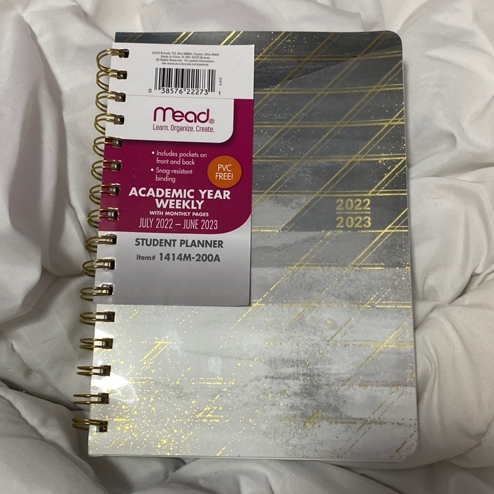 June 2022-June 2023 weekly planner with monthly pages
